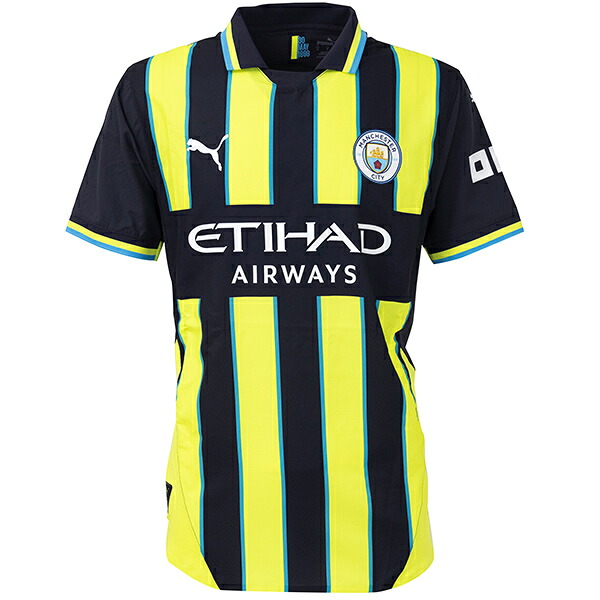 プーマ 24-25 MCFC マンチェスターシティ アウェイオーセンティックユニフォーム 大人用 サッカーシャツ puma 775085-02｜フットボールパーク 店