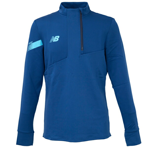 楽天市場】ニューバランス ウォームアップ ハーフジップ ジャージ New