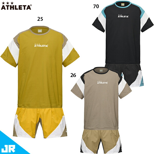 アスレタ JR ドライフェザーカラーブロックプラシャツ&ショーツ ジュニア用 サッカー フットサル 半袖 プラクティス上下セット ATHLETA 03399J/04173J 7,894円
