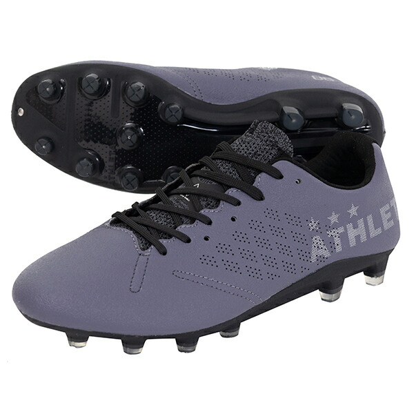 特価！ATHLETA サッカースパイク 黒 アスレタ（ATHLETA）（メンズ）サッカースパイク 天然芝/人工芝