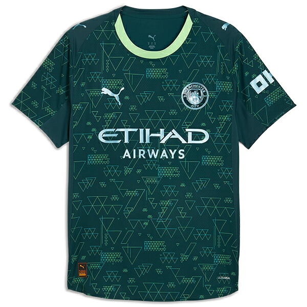 プーマ 25-26 MCFC マンチェスターシティ 4th オーセンティックユニフォーム 大人用 サッカーシャツ 半袖 puma 782691-04|フットボールパーク 店