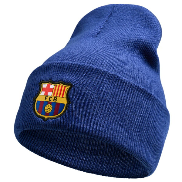 楽天市場】FC Barcelona beanie バルサ ニット帽 サッカー防寒具