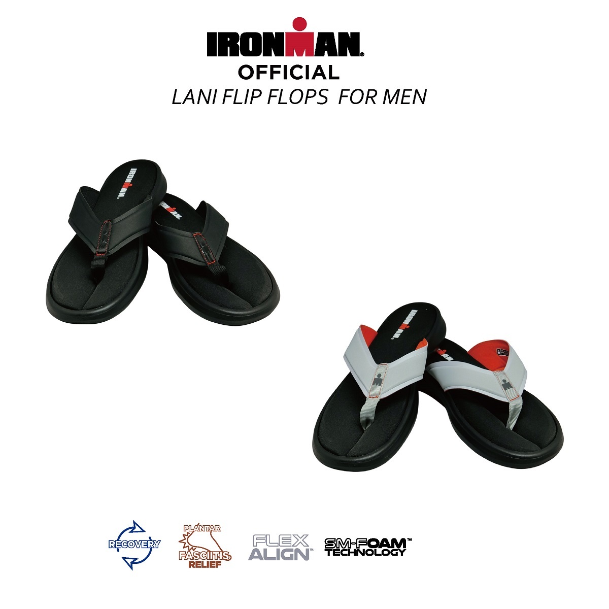 【アイアンマン Ironman 男性 サンダル】＜残りわずか＞サイズ限定 29cm メンズ ビーチ 日常 メモリーフォームによる最高のフィット感 クッション スポーツ 水濡れ強い 疲労回復 ブラック グレー ＜送料無料＞ 20-122(BLK)/123(GRY)画像