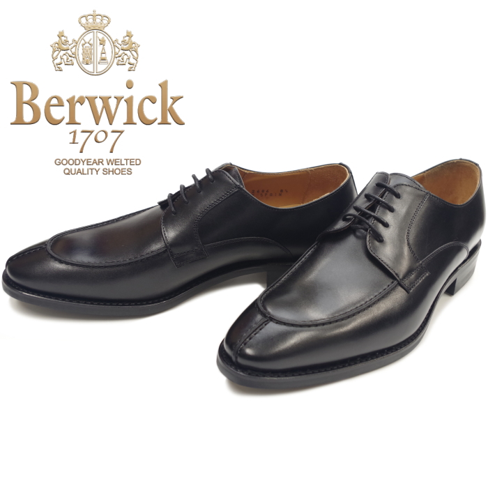 【楽天市場】 Berwick 靴 バーウィック Uチップシューズ 2686 ブラック ダイナイトソール スペイン製 ビジネスシューズ メンズ