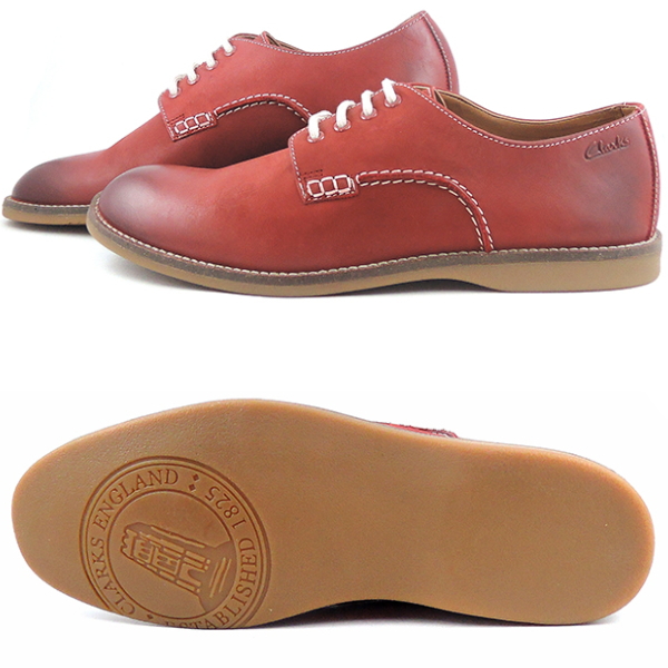 clarks mens red