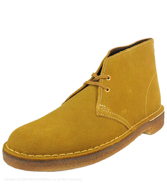 clarks desert boots gold