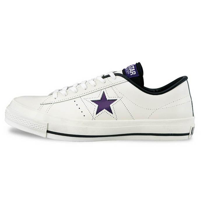 one star leather converse