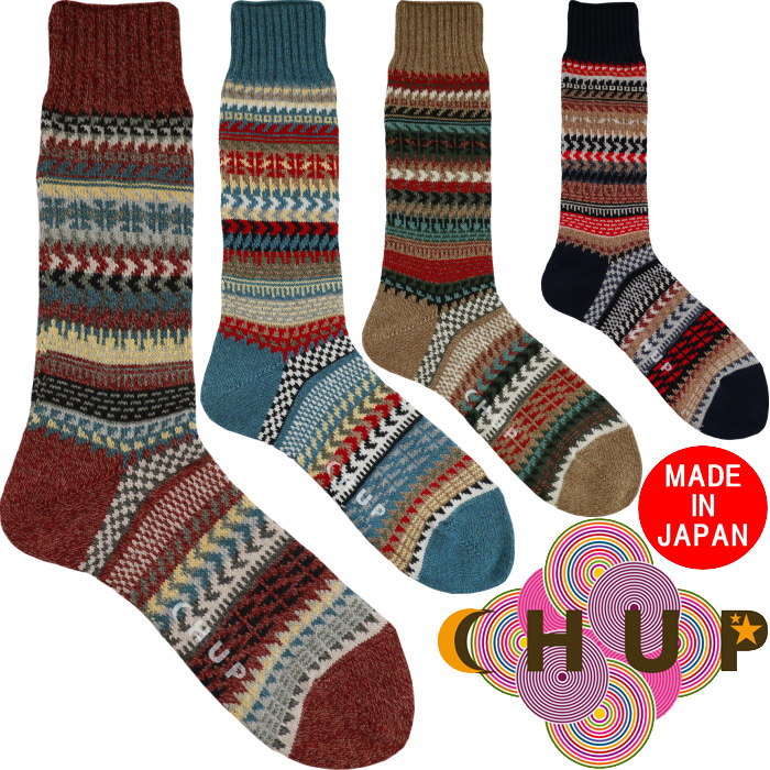 【楽天市場】CHUP 靴下 チュプ ソックス DRY VALLEY ドライバレー メンズ 日本製 ハイソックス クルーソックス byグレン ...