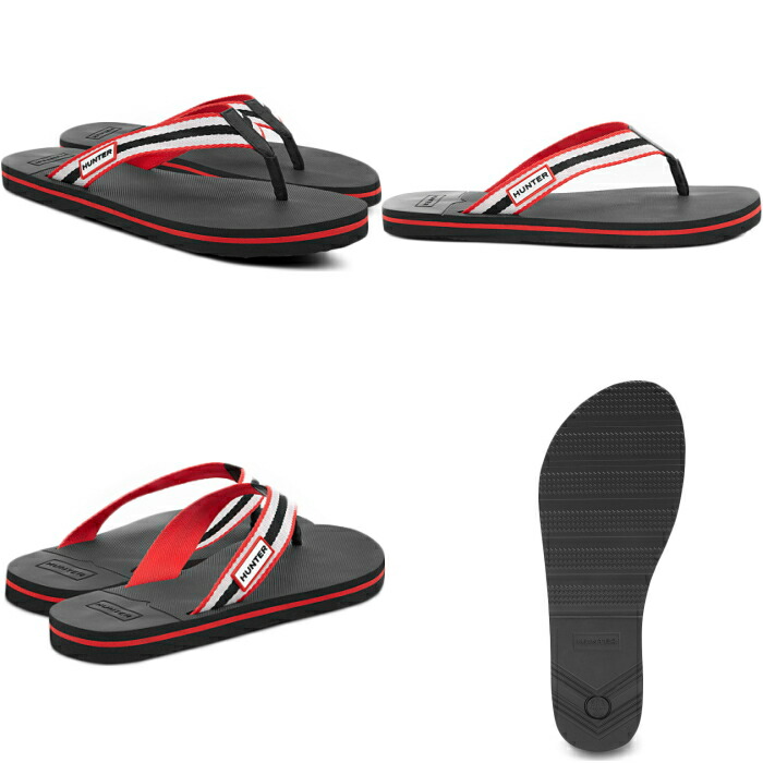 hunter flip flops mens