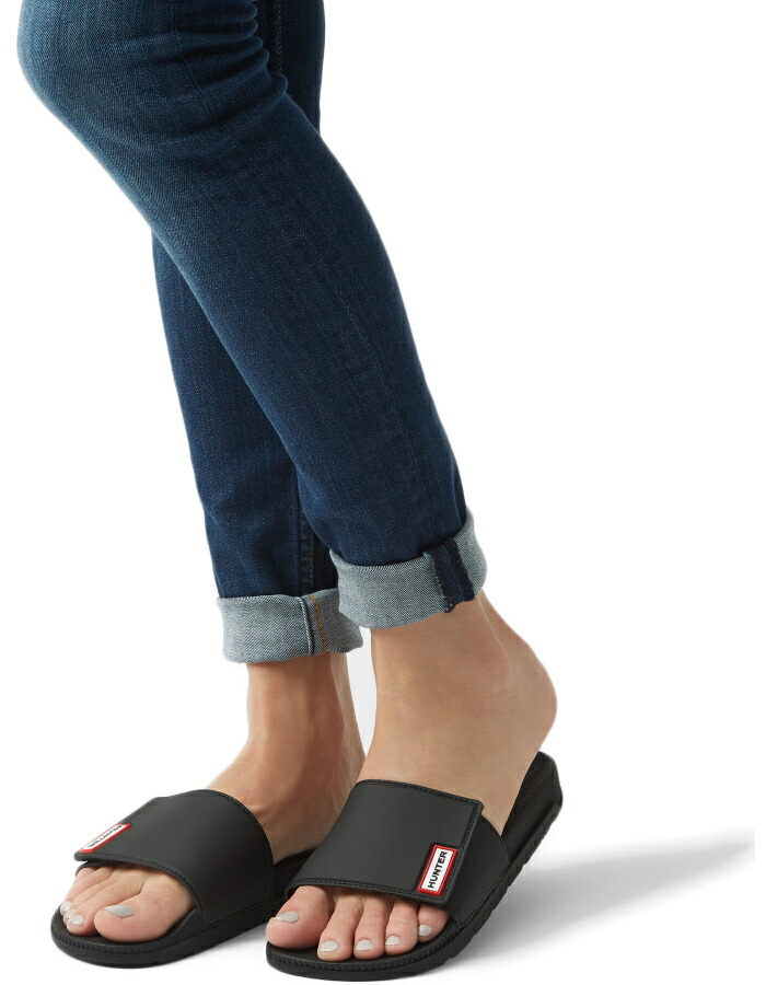 hunter slide sandals