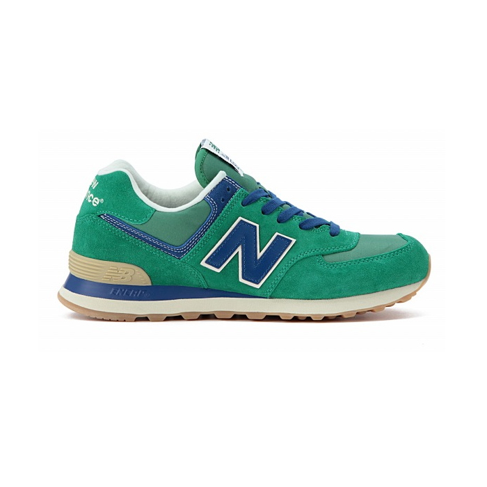 new balance 574 green and blue