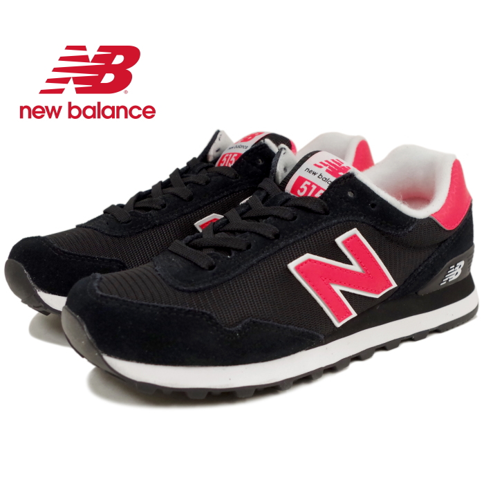 楽天市場 ニューバランス スニーカー 515 正規品 New Balance Wl515 Col ブラック ピンク レディース 17春夏新作 コンビニ受取対応 あす楽対応 上野アメ横 靴店 フットモンキー