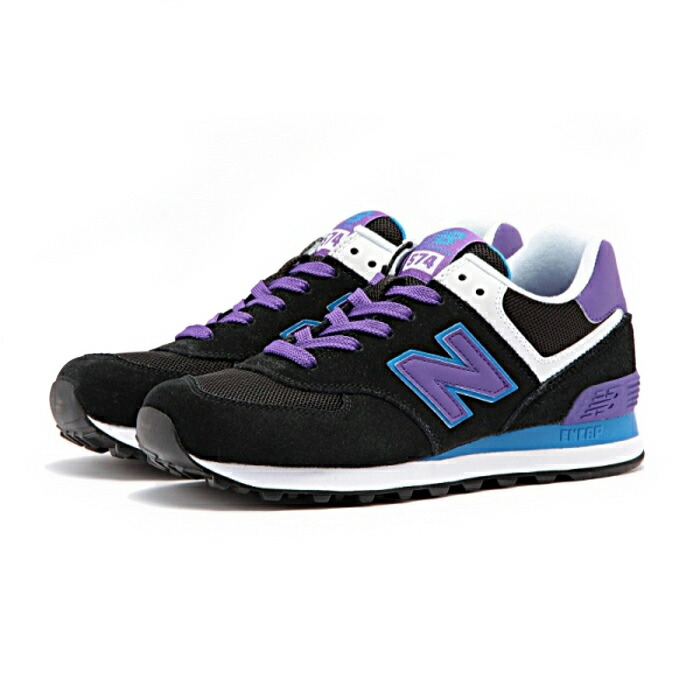 new balance 574 black purple