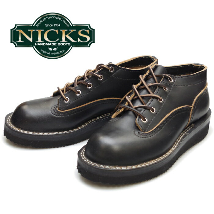 人気no 1 ワーク ワークブーツ 本革 ブーツ メンズ オックスフォード ハーフダブルミッドソール ブラックドメイン ニックスブーツ Ox Toe To Lace Boots Nicks レーストゥトゥ あす楽対応 送料無料 フットモンキー別注 Www Eastgategroup Ge