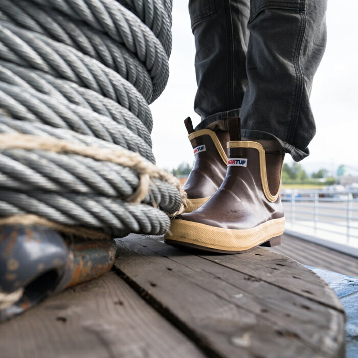 エクストラタフ ブーツ ラバーブーツ Xtratuf 送料無料靴 レインブーツ メンズ レインシューズ 長靴 サイドゴアブーツ 長靴 雨靴 梅雨 雪 台風 ガーデニング Alaskan Sneaker レガシーブーツ アウトドア ブラウン 茶 Xtratuf 国内正規品 Ldb 900 エクストラタフ レイン