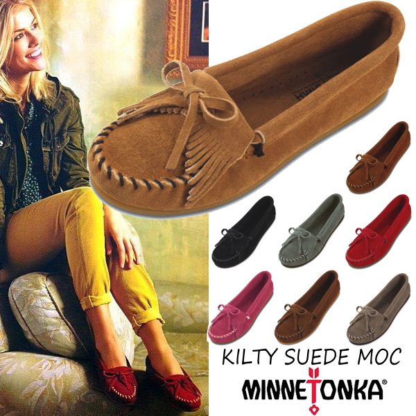 MINNETONKA KILTY SUEDE MOC 