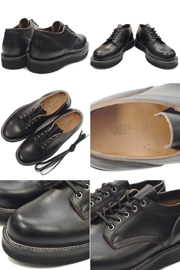 超定番 VIBERG ヴァイバーグ OLD OXFORD ブラッククロムエクセル ...