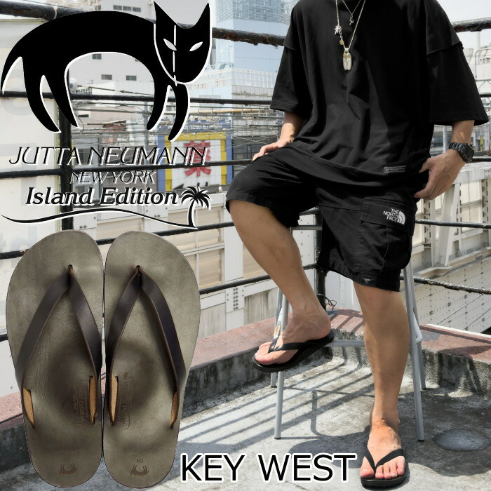 【SALE：20％OFF】 JUTTA NEUMANN Island Edition ユッタニューマン アイランド エディション KEY WEST レザーサンダル トングサンダル サンダル メンズ 靴 レザー アウトドア キャンプ 夏 海 LEATHER SANDAL アメリカ製 送料無料 12時までは当日配送画像