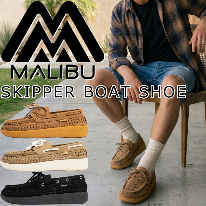 MALIBU SANDALS SKIPPER BOAT SHOE マリブサンダルズ スキッパーボートシューズ MS31 ボートシューズ モックトゥシューズ モカシンシューズ メンズ サンダル アウトドア メッシュサンダル キャンプ フェス 旅行 海 夏 送料無料 12時までは当日配送｜上野アメ横 靴店 フットモンキー