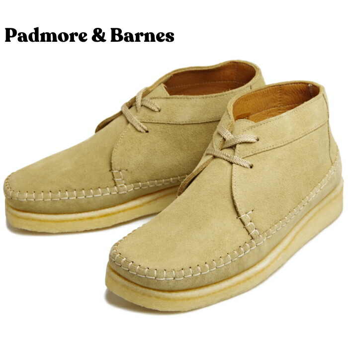 Padmore & Barnes WILLOW MID SUEDE パドモア&バーンズ P700 チャッカブーツ モックトゥシューズ デザートブーツ メンズ ブーツ 本革 レザー スエード カジュアルシューズ カジュアルブーツ ビジカジ 送料無料 12時までは当日配送