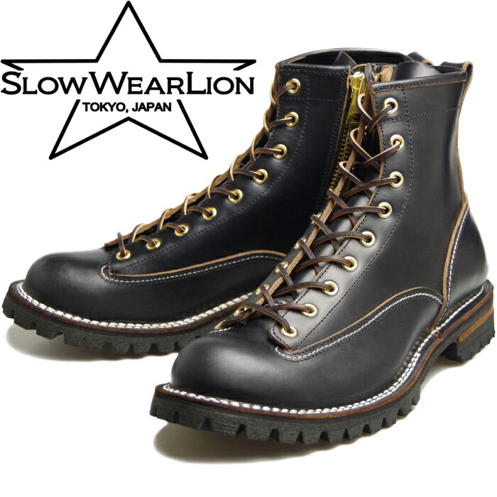 SlowWearLion スエード　ブーツ　ブラック 楽天市場】○○ スローウェアライオン SLOW WEAR LION OB-8140G