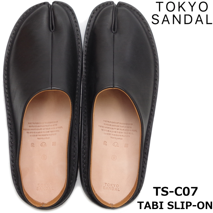 年最新海外 楽天市場 Tokyo Sandal Tabi Slip On トウキョウサンダル 足袋スリッポン By ローリングダブトリオ Ts C07 Black サンダル メンズ レザー 日本製 東京サンダル スリッポン レザーサンダル 21春夏新作 送料無料 上野アメ横 靴店 フットモンキー 保障