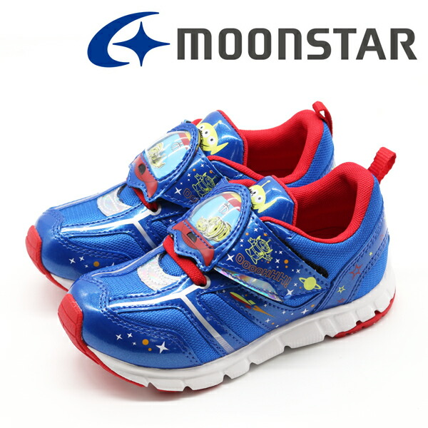 楽天市場 スニーカー キッズ ジュニア 子供 靴 男の子 黄色 ライム 青色 ブルー Disney ディズニー 軽い 軽量 抗菌 防臭 ベルクロ トイストーリー キャラクター リトルグリーンメン バズ ライトイヤー ムーンスター Moonstar Dn C12 フットワン Footone