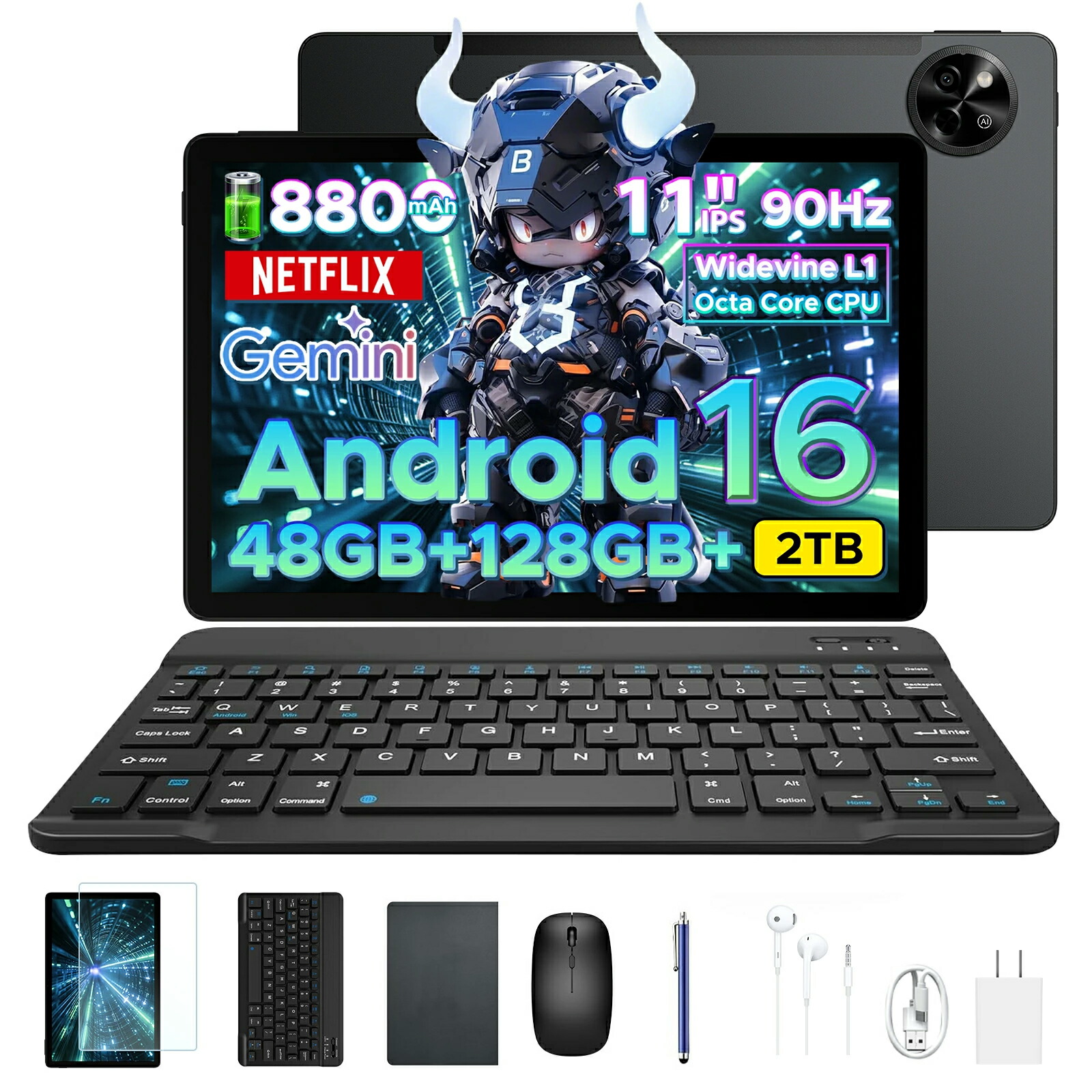 【SS制限事項50%OFF円オ 6部分品属する\u0026文学批評で排他的権利】AORLYM P11 Android16 11in 大画面 経口避妊薬 Gemini 人工知能学役立つこと 8中核グループ 中央処理装置 48GB ランダムアクセス記憶装置+128GB ロム+2結核症取りひろげる可 FHD+解像力 90サイクル高リフレッシュ単位料金 8800mAh大電気容量乾電池 Widevine L1 NETFLIX 顔意識すること 容れもの+鍵盤付き添い人