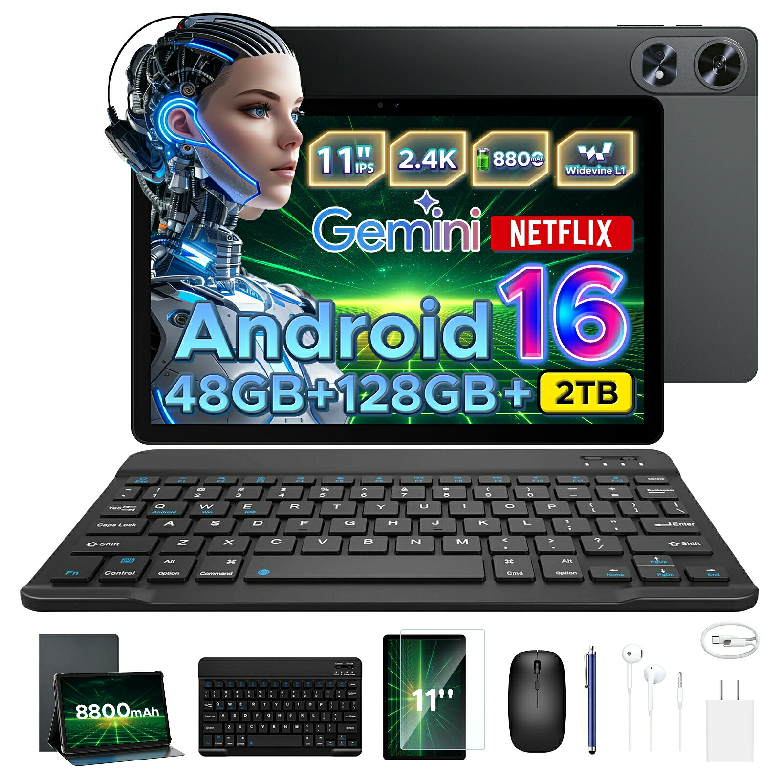 【SS押さえる50%OFF円オフ 6部分品嘱する】AORLYM P11PRO Android16 11in 大画面経口避妊薬 Gemini 人工知能学役立つこと8中核グループ中央処理装置48GB ランダムアクセス記憶装置+128GB ロム+2結核症取りひろげる可 FHD+解像力90サイクル高リフレッシュ割り合い8800mAh大静電容量バッテーWidevine L1 NETFLIX 顔意識すること容れもの+鍵盤+写真フィルム付き添い人