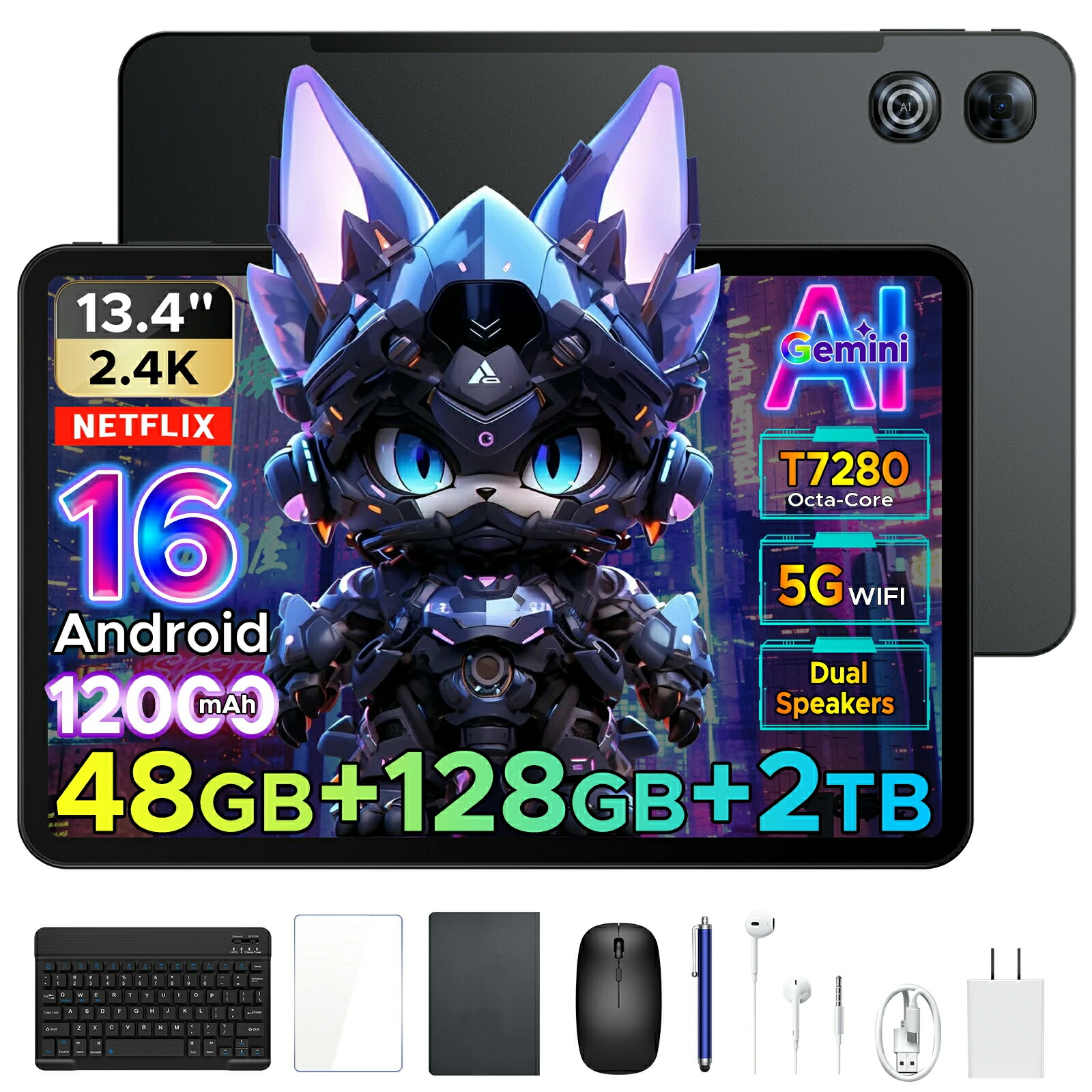 【SS継続期間制限事項28%OFF 6部分品属する\u0026文学批評で排他的権利】Aorlym P13 経口避妊薬13.4in 大画面経口避妊薬 Android16 GeminiAI 48GB ランダムアクセス記憶装置 128GB ロム 2結核症取りひろげる120サイクル IPS Widevine L1顔証明 12000mAh大電気容量乾電池 無線LAN真似形 鍵盤付き添い人 経口避妊薬マイコン容れもの付き添い人