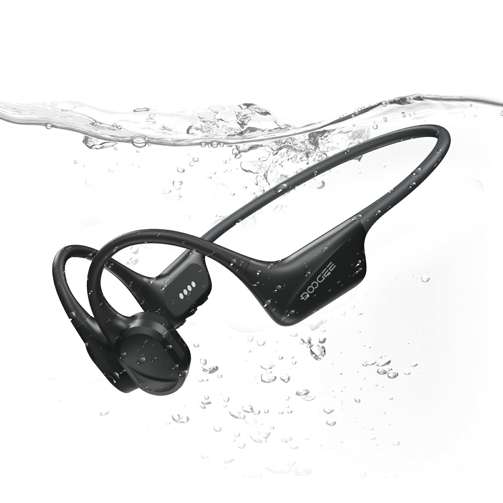 【実質7900円】耳を塞がない開放型DOOGEE BONEBEAT SWIM 骨伝導イヤホン IP68防水 水泳対応MP3内蔵32GB Bluetooth5.4 デュアルモード オープンイヤー型 ヘッドバンド式 軽量スポーツ用 ランニング ジム プール 海 水中再生対応 通話対応 マイク内蔵 男女兼用モデル