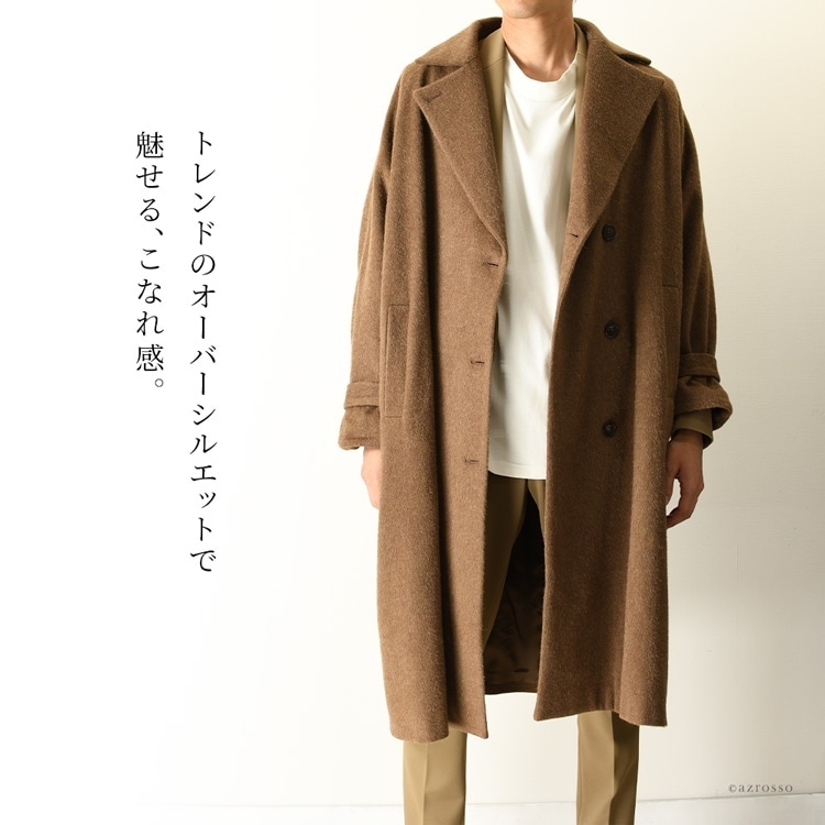 新品 未使用 クリスマスプレゼント チェスターコート メンズ 40代 30代 50代 コート 暖かい 軽い 大きいサイズ ウール 秋 冬 ロングコート ガウンコート ブラウン ベージュ 茶色 通勤 メンズブランド フォップヴィーバ カフィーブラウン コート ジャケット