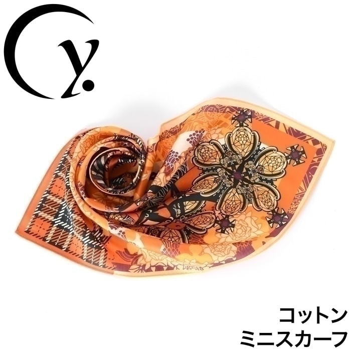 プチスカーフ「一期一会」おもいで-大粒（コットンシフォン100%） main image 0
