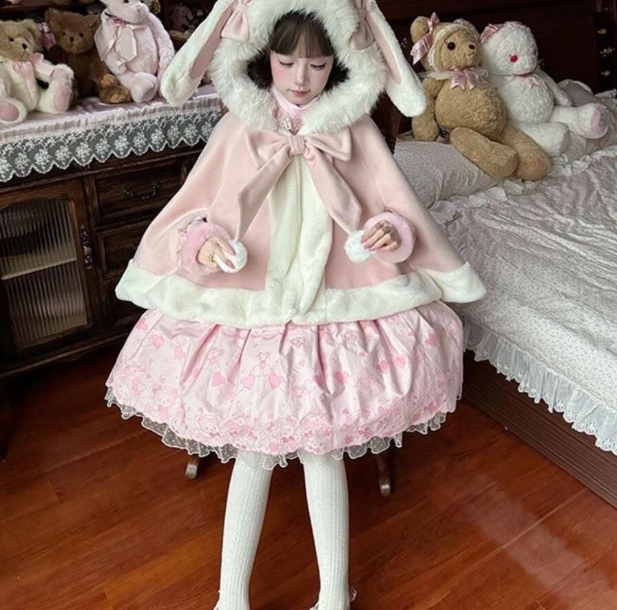 楽天市場】Lolita系 ロリータ ポンチョ コート ケープ コート
