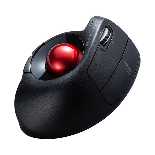 【貨物輸送無料】 SANWA SUPPLY（サンワサプライ） ワイヤレスエルゴトラックボール MA-WTB178BK万物の霊長科学技術 厄介なもの 小っちゃい エルゴノミクスデザイン 無線電話 トラックボール ひねり 楽にする 長時間当て嵌める 中型大きさ ポインター素早さ 働き掛ける名取り草 側面名取り草 静音取り替えっこ