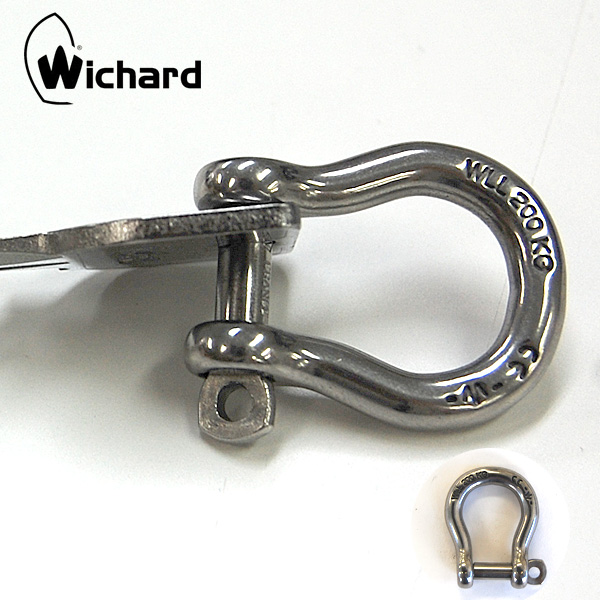 市場 ネコポス200円 L ウィチャード社 shackle フランス製 wichard バウシャックル シャックル bow キーリング