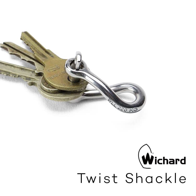 Wichard Twist Shackle ウィチャード ツイストシャックル 1222 カラビナ キーホルダー シャックル セーラーカラビナ  キーリング おしゃれ フランス ステンレス シンプル ヨット アウトドア wichard sailor carabiner 【ネコポス便】 |  フォーアニュ