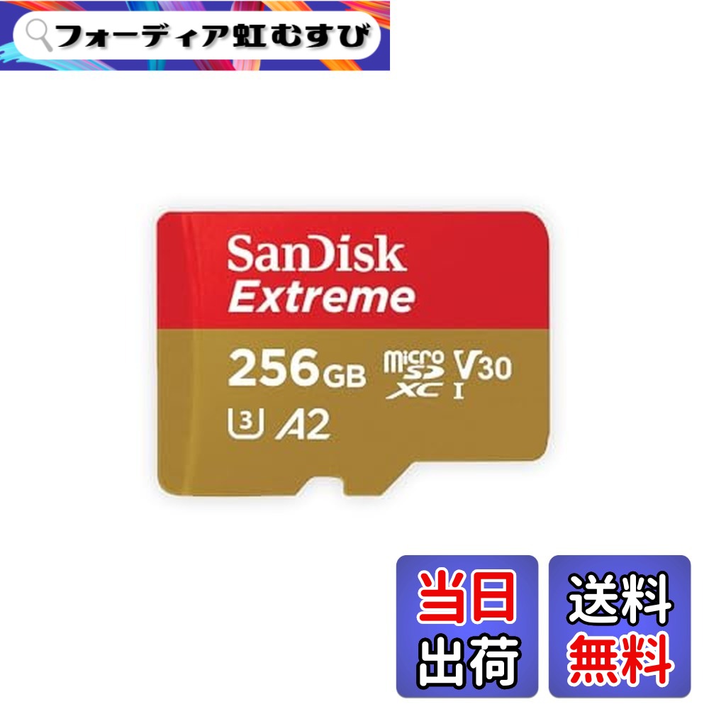 【貨物輸送無料】SanDisk 256GB microSD歌留多 SDXC UHS-1 U3 V30 4K Ultra 固定ディスク相応う SDSQXA1-256G-GN6MN [並行輸入品]