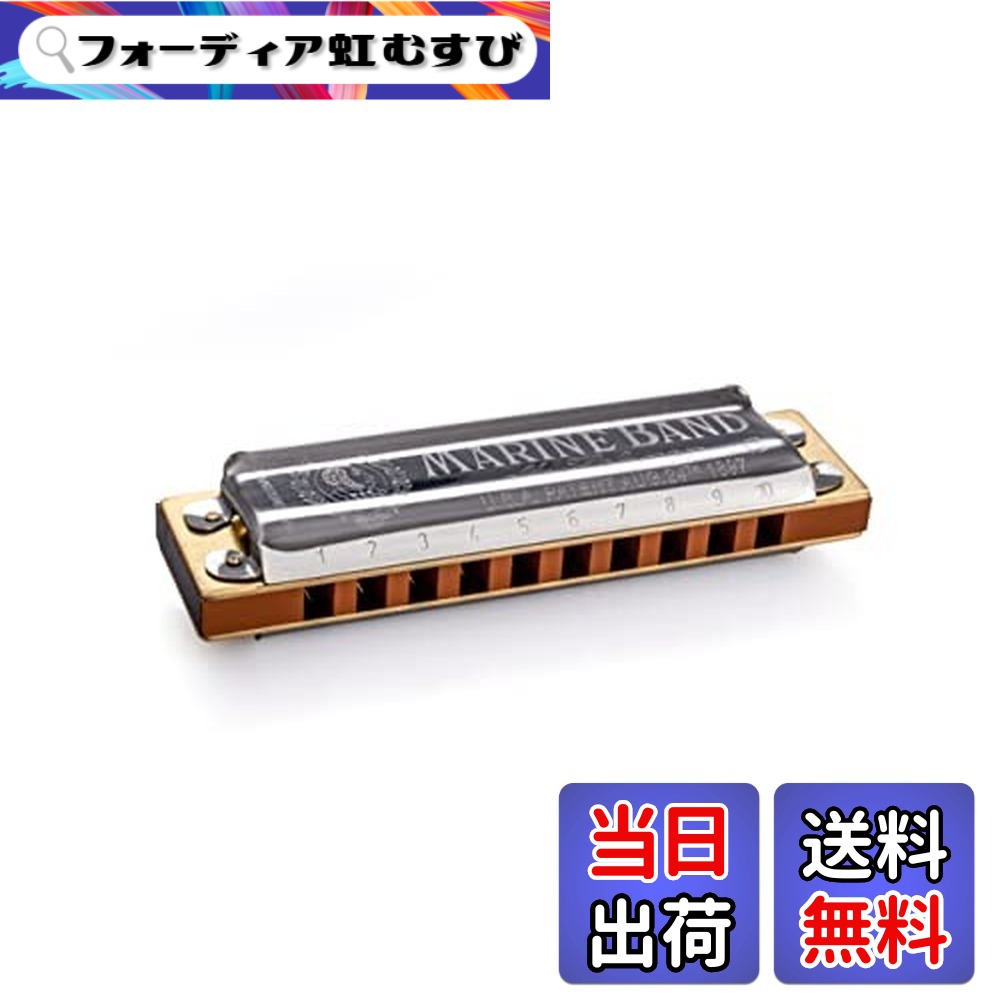 【貨物輸送無料】HOHNER ホーナー 米国海兵隊員ダンス楽隊 125周年祝する模範例 Marine Band 125th Anniversary Edition 10ホールズハーモニカ／C調【国内置き目品】