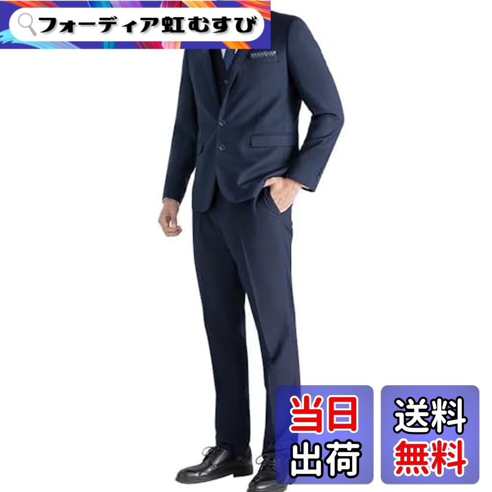 【送料無料】[Fuyumoe] スーツ メンズ 上下セット 2点セット セットアップ 2つボタン 就職スーツ ビジネススーツ フォーマル 喪服 礼服 結婚式 パーティー メンズスーツ 大きいサイズ