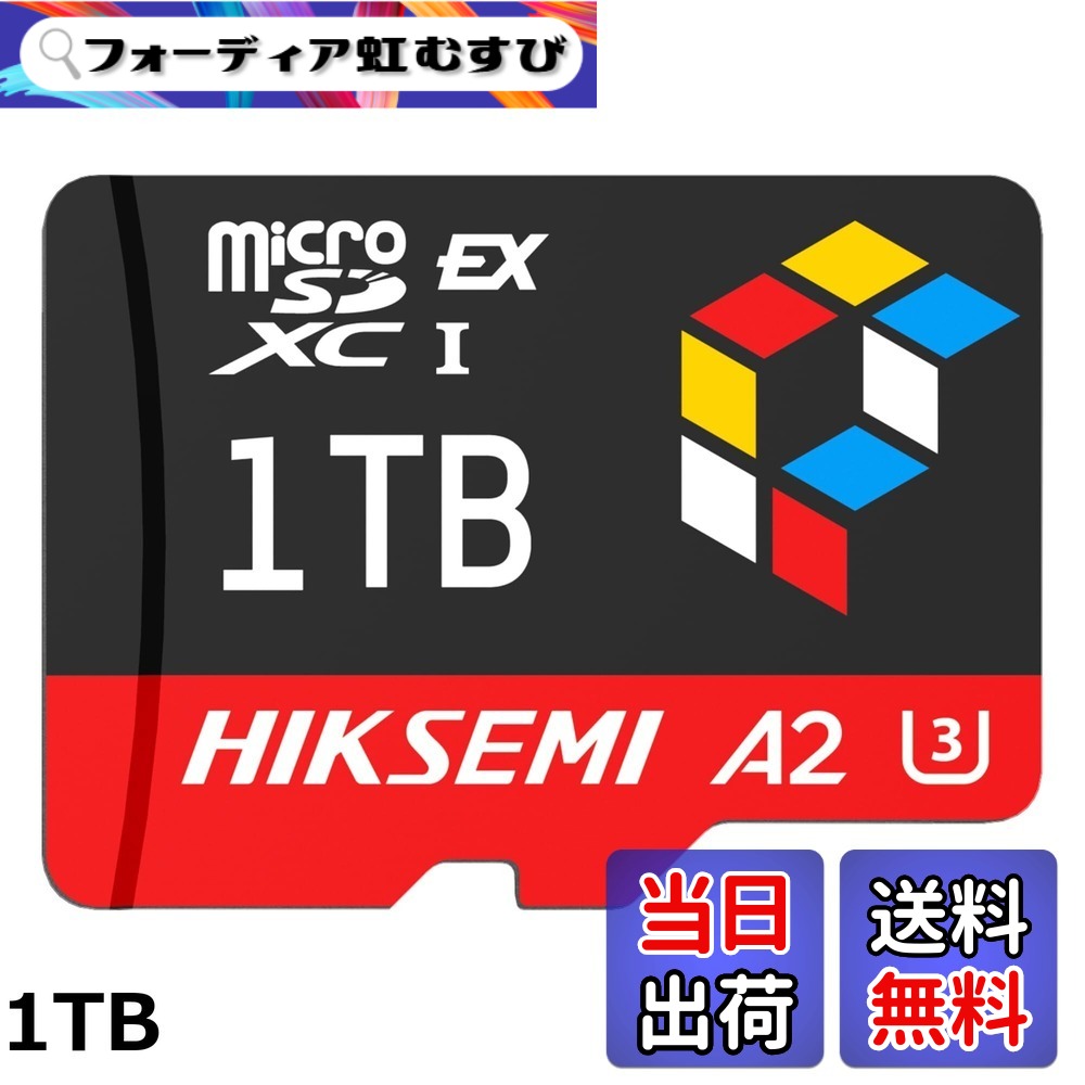【送料無料】HIKSEMI microSDXC Expressカード 最大読込900MB/s 書込620MB/s Nintendo Switch 2 動作確認済み U3 V30 A2 4K動画 ドローン対応 防水 耐衝撃 国内正規品 ライフタイム｜フォーディア虹むすび