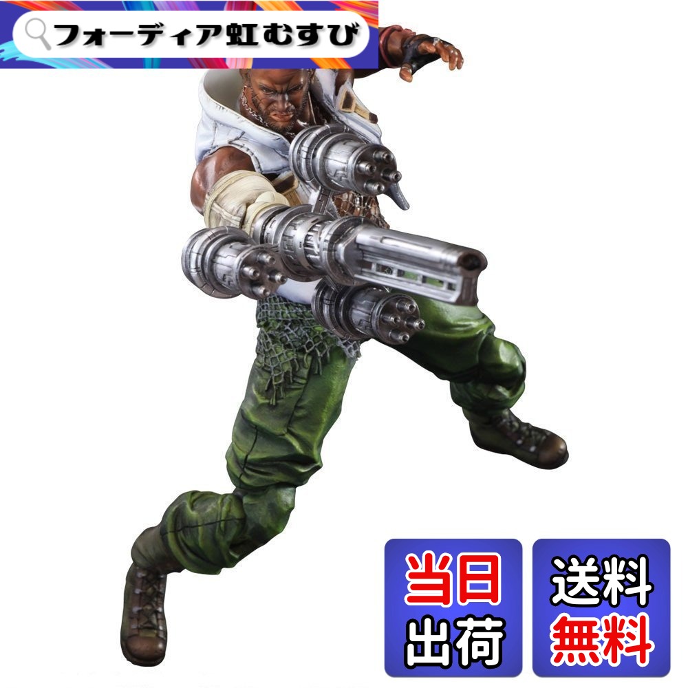 【送料無料】FINAL FANTASY VII ADVENT CHILDREN PLAY ARTS改 バレット・ウォーレス(PVC塗装済みアクションフィギュア) サイズ：10 inches｜フォーディア虹むすび