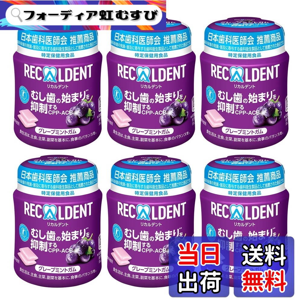 【送料無料】モンデリ―ズ リカルデント スタンドパウチ 大容量 280g サイズ：ボトルx6個 (135.2gx6)