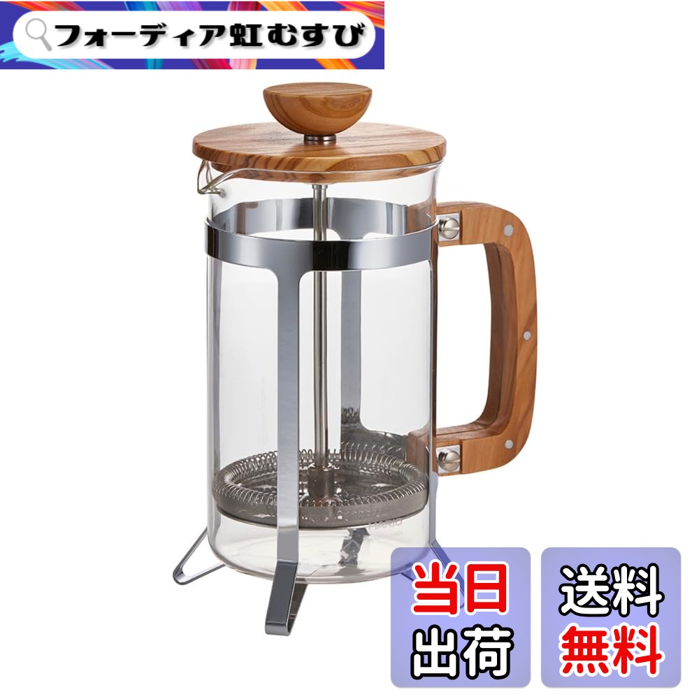 【送料無料】HARIO プレス式 マルチ ティーポット 色：ウッド、サイズ：600mL