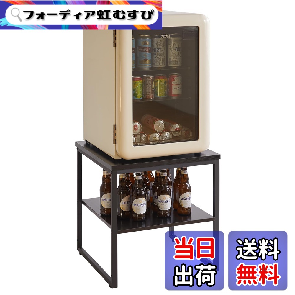 【貨物輸送無料】Aibiju サイドテーブル 四角四面 電気冷蔵庫仕合わせ 色：黒いこと、大きさ：抽き出しなし