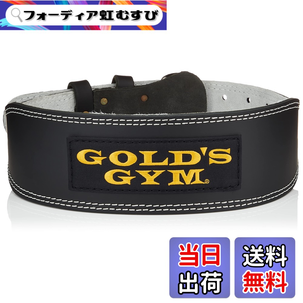 【貨物輸送無料】ゴールド体育館(GOLD\u0027S GYM) 定番一般受け! 高甚だしいのトレーニングレザーベルト 未経験者~上級者 体幹腹圧の釣りあい、疵ぐち押しとどめるに! スクアット デッド昇降機 G3368 BK 色：黒いこと、大きさ：XL 酉の方角引き合い95~105糎