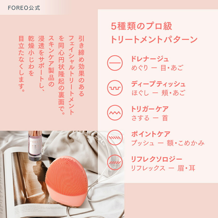 LUNA 4 フォレオ 電動 洗顔ブラシ FOREO 美顔器 美容 デバイス 普通肌