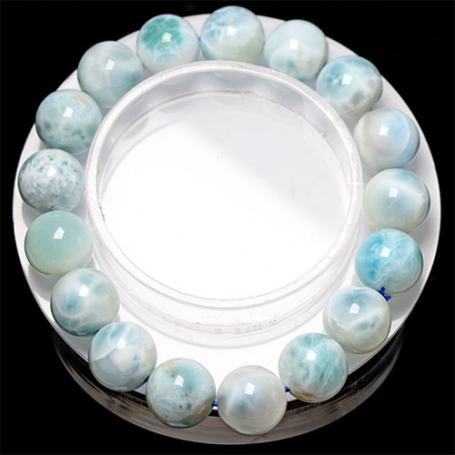 〔K1050-5〕お買い得 ラリマー ブレスレット約12mm