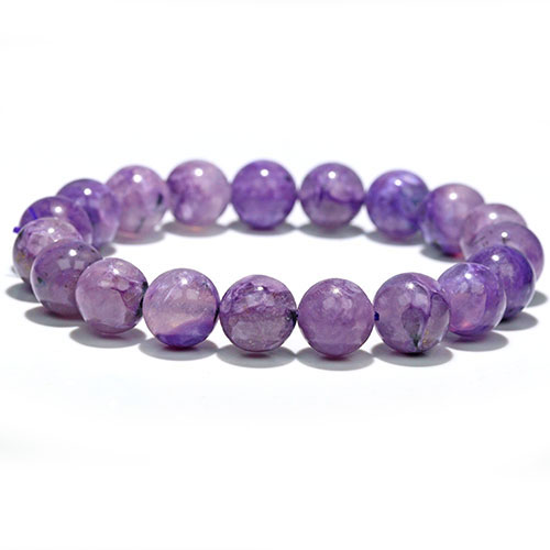 〔K2006-6〕約11mm チャロアイトシリカ ブレスレット Charoite チャロ石