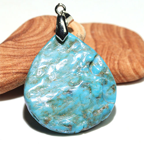 〔J374-4〕アリゾナ キングマンターコイズ ペンダント Kingman turquoise｜Silva Tilia 8,175円